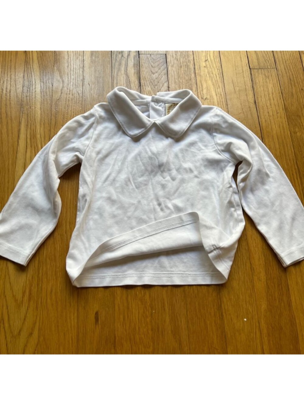TBBC The Beaufort Bonnet Company Girls 3T White Long Sleeve Peter Pan Collar Top - Picture 6 of 11